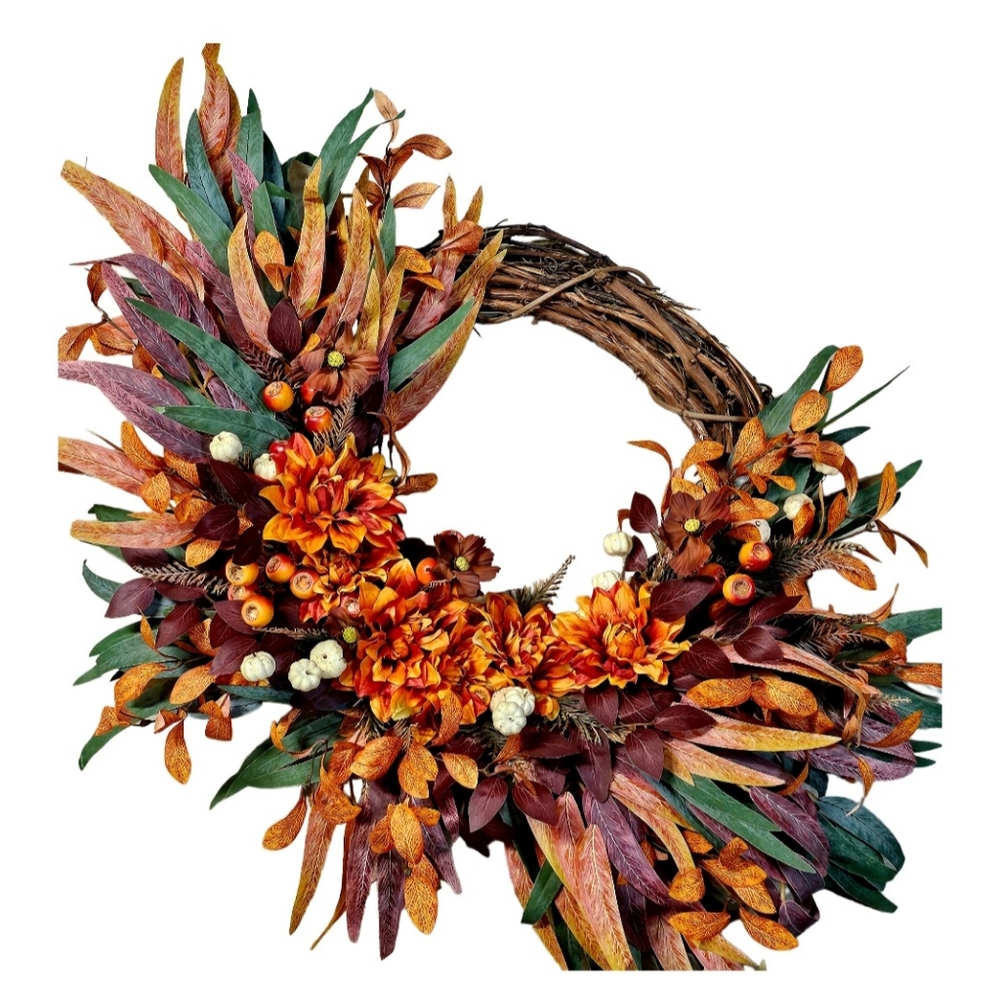 Boho Fall Floral wreath 2